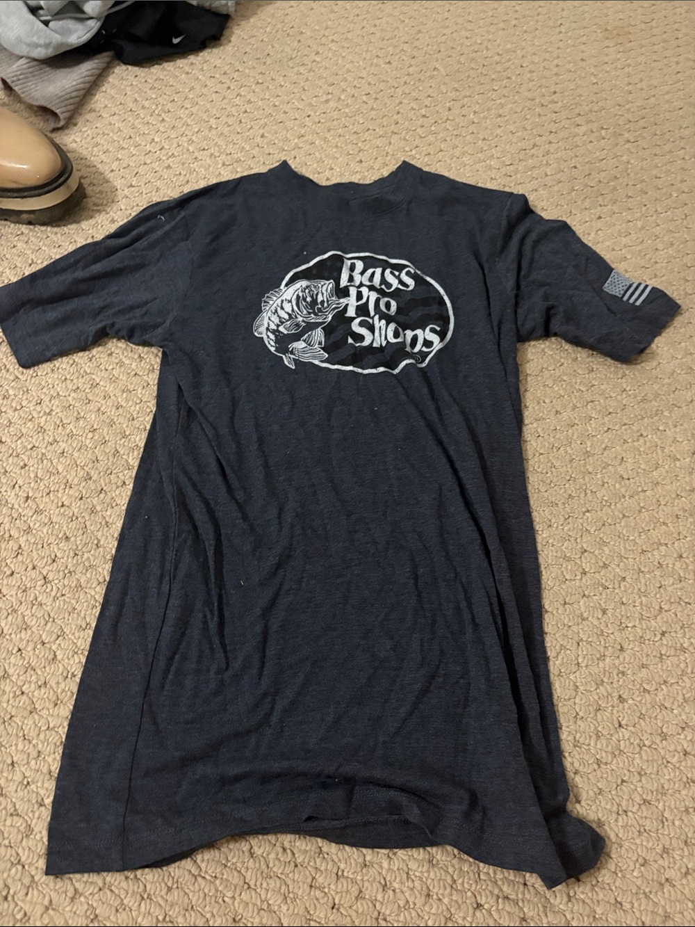 Bass Pro Shops Navy Graphic Fish Logo Tee